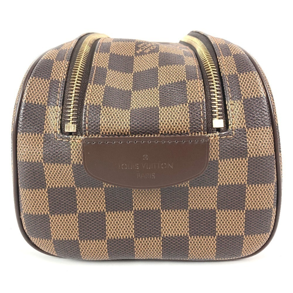 LOUIS VUITTON Authentic Brown Damier Canvas Pouch - Picture 4 of 16